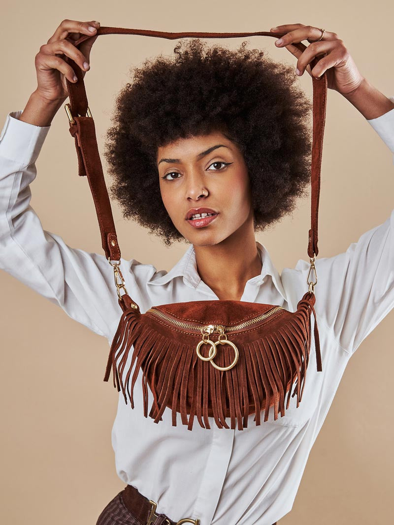 Fringe Suede Crossbody