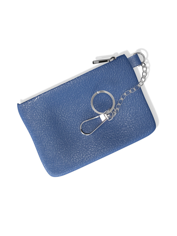 Leather Mini Wallet Keychain