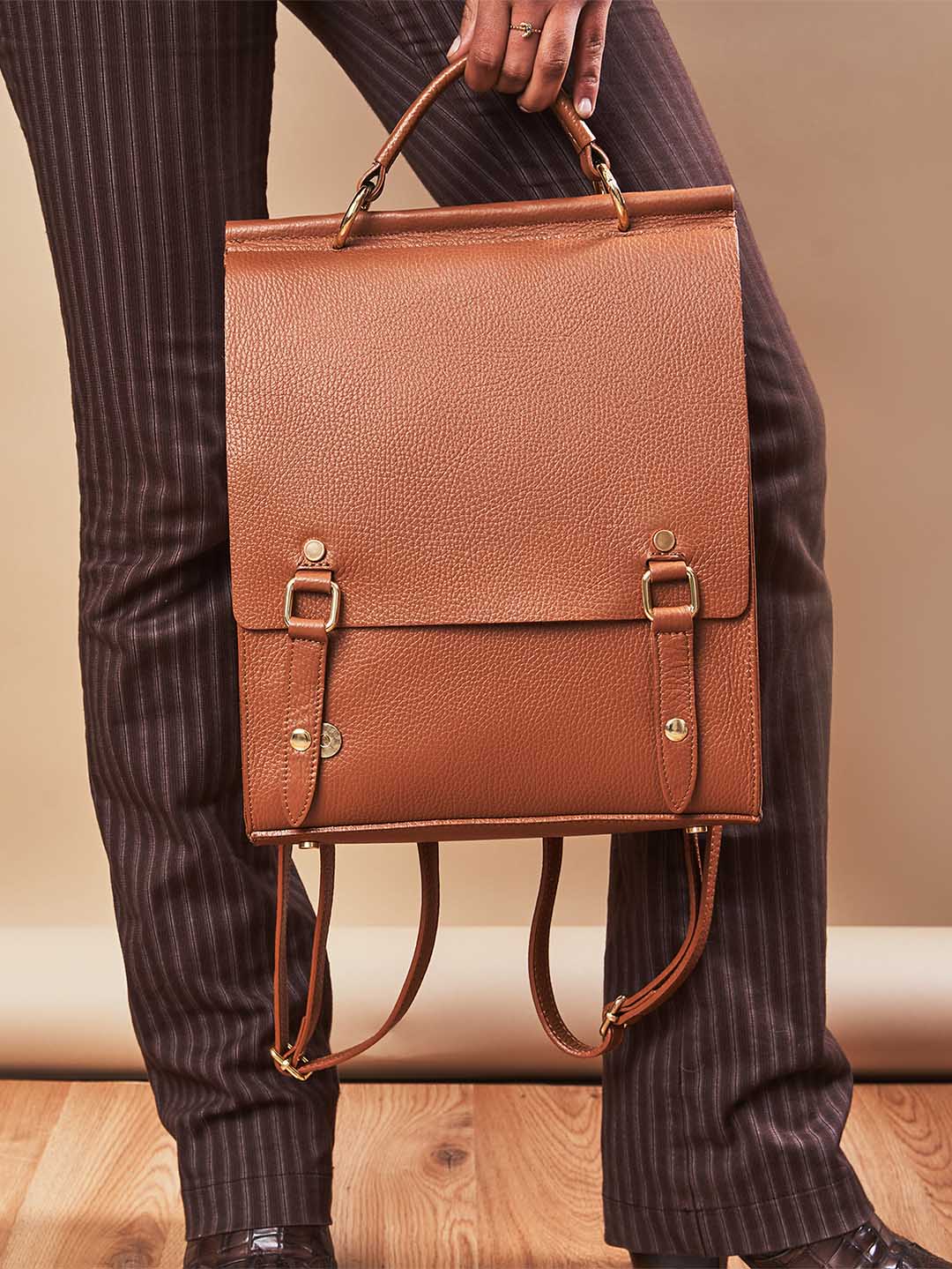 Oxford Leather Backpack