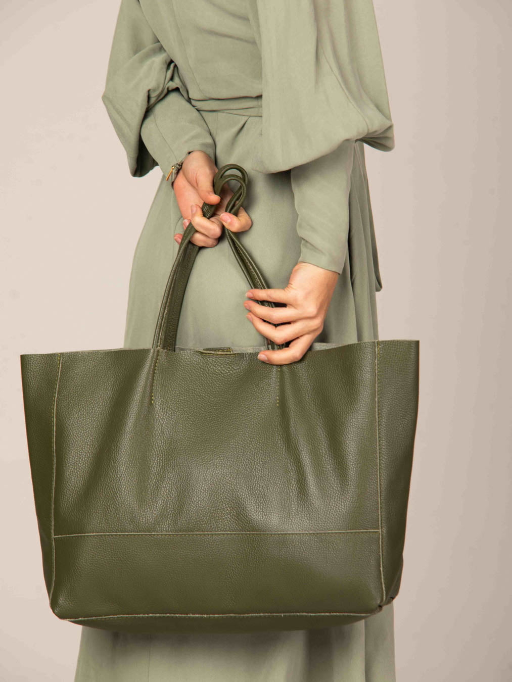 Oversized Leather Tote