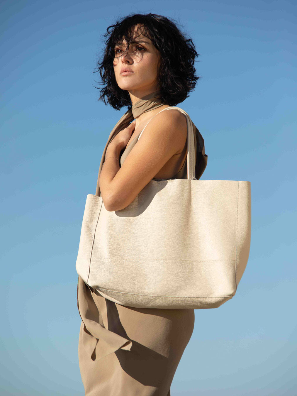 Oversized Leather Tote