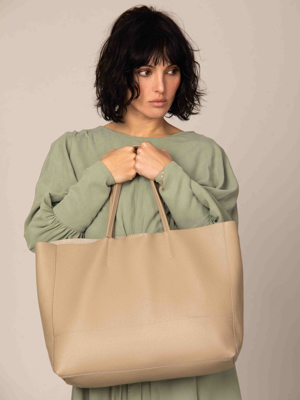 Oversized Leather Tote