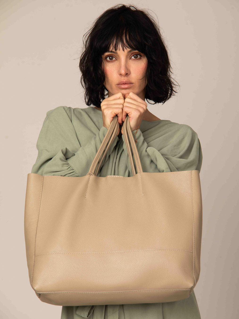 Oversized Leather Tote