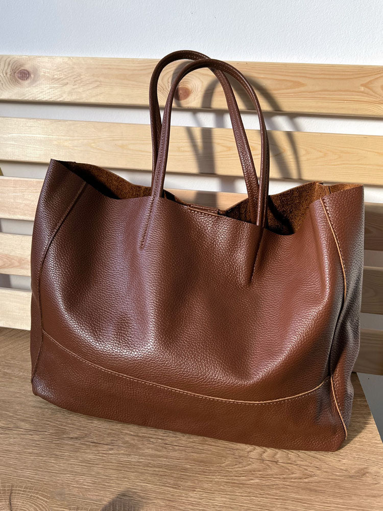 Oversized Leather Tote