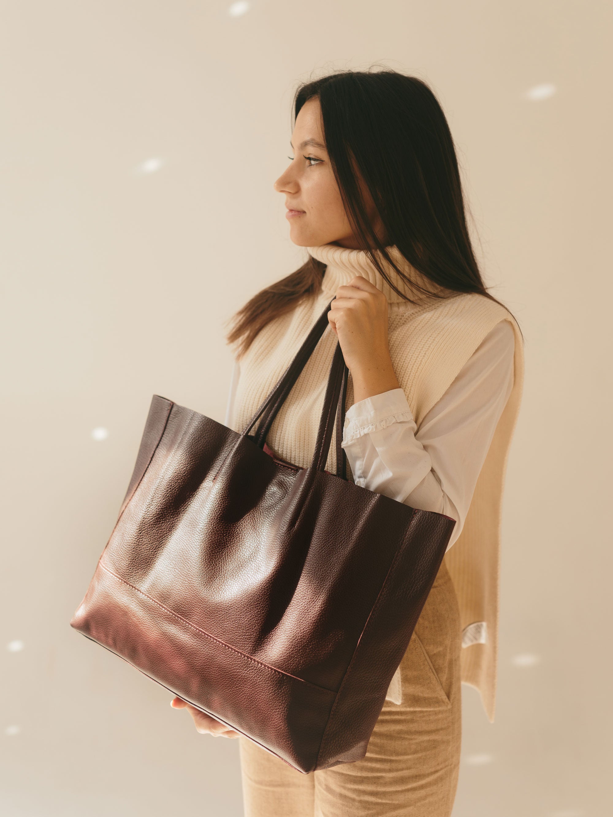 Oversized Leather Tote