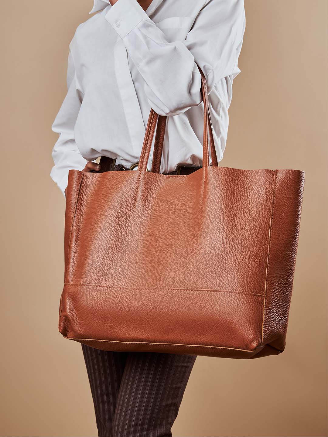 Oversized Leather Tote