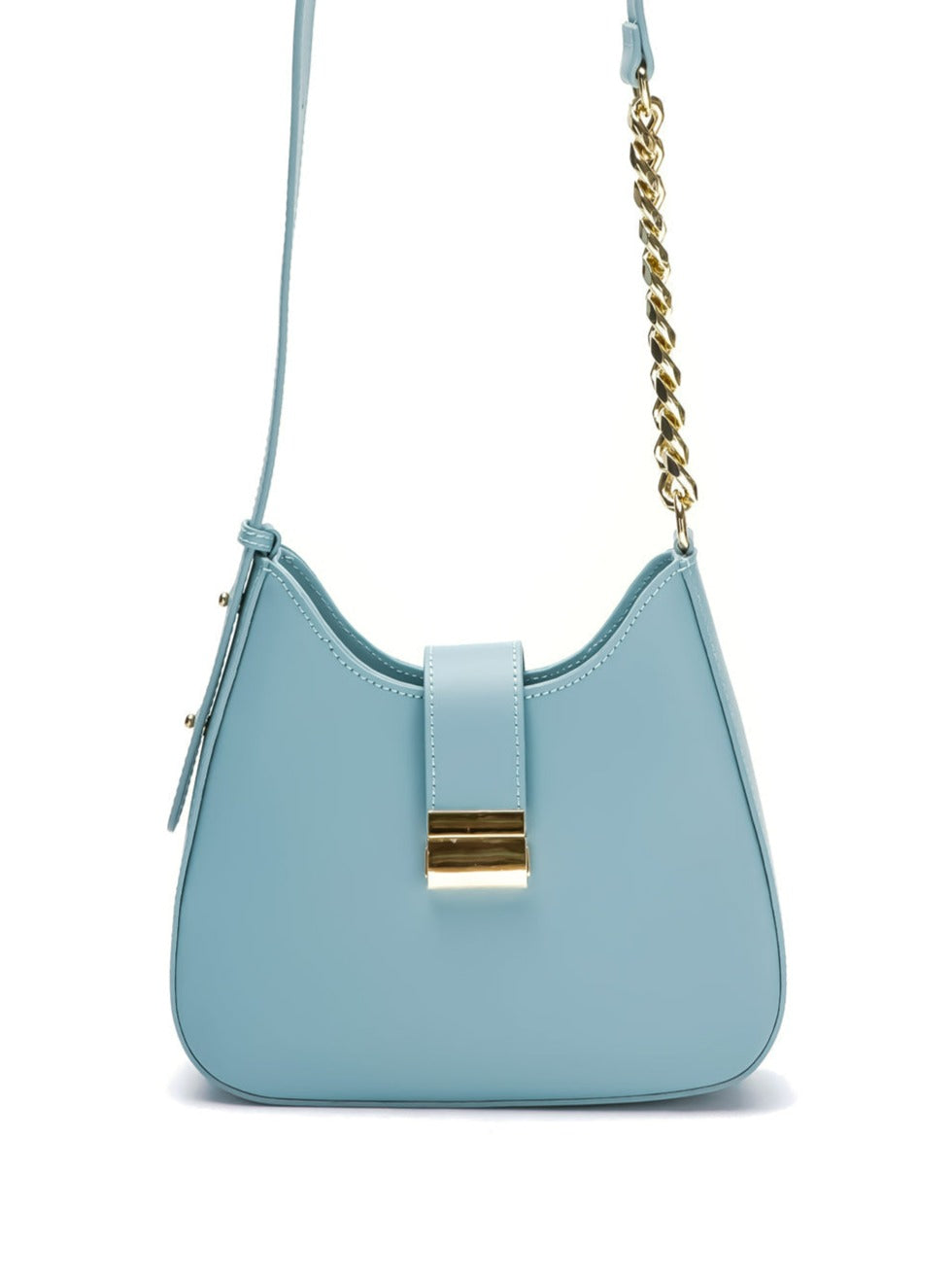 Sky-Blue Shoulder Purse