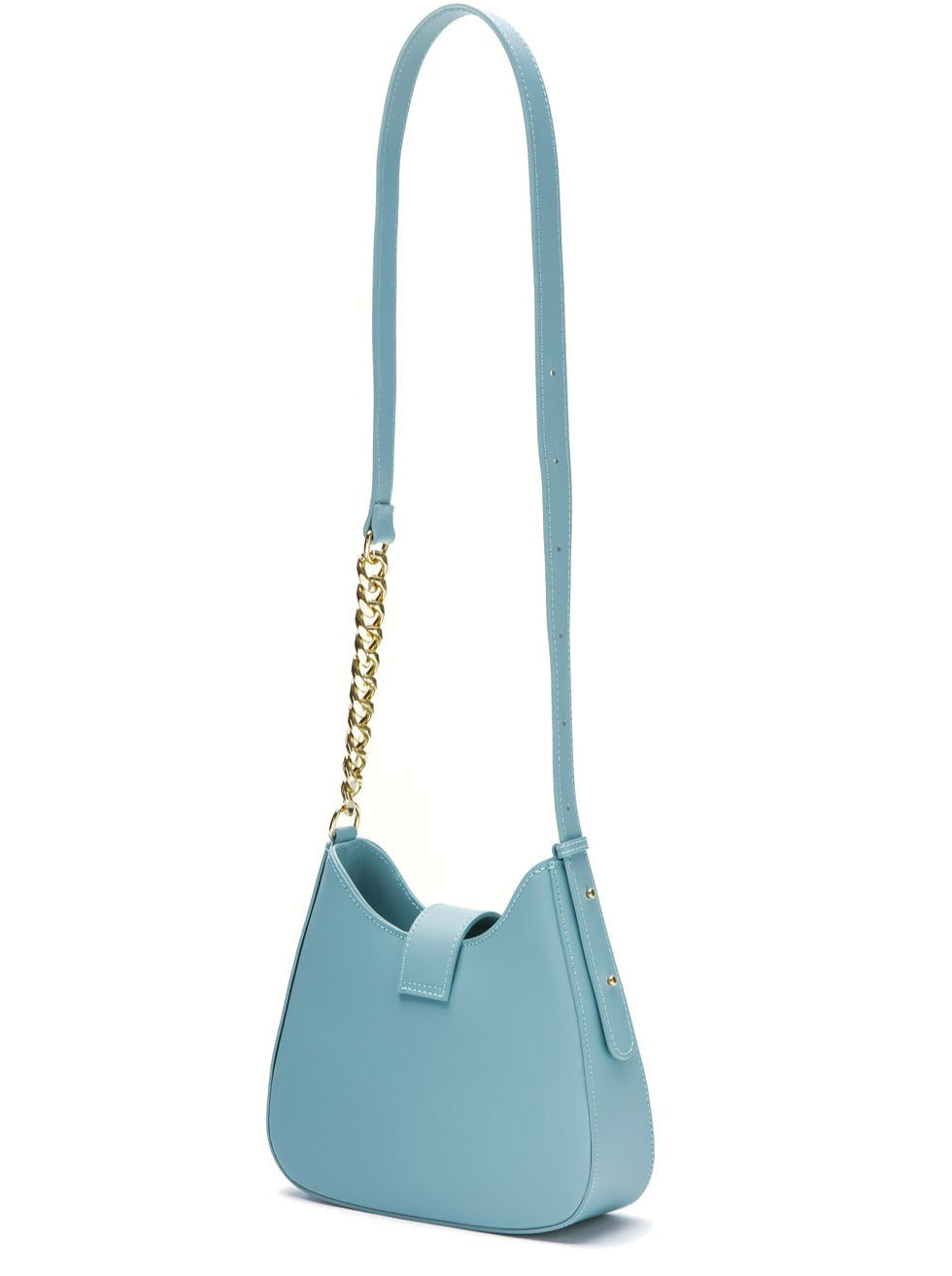 Sky-Blue Shoulder Purse